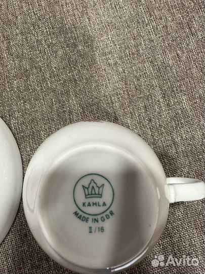 Чайная пара фарфор ГДР