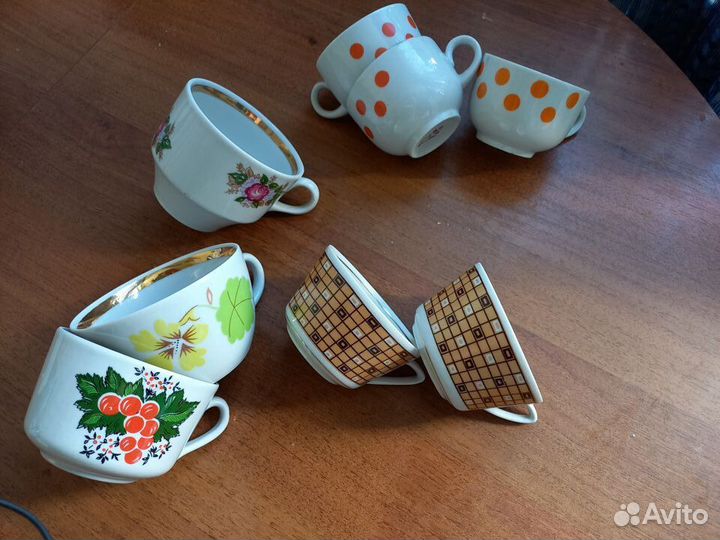 Чашки СССР фарфор рфз Рижский и другой