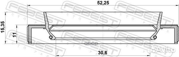 Сальник привода (32X52X11X15.4) subaru impreza G11