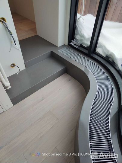 Сложный подоконник из камня