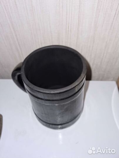 Пивная кружка глиняная