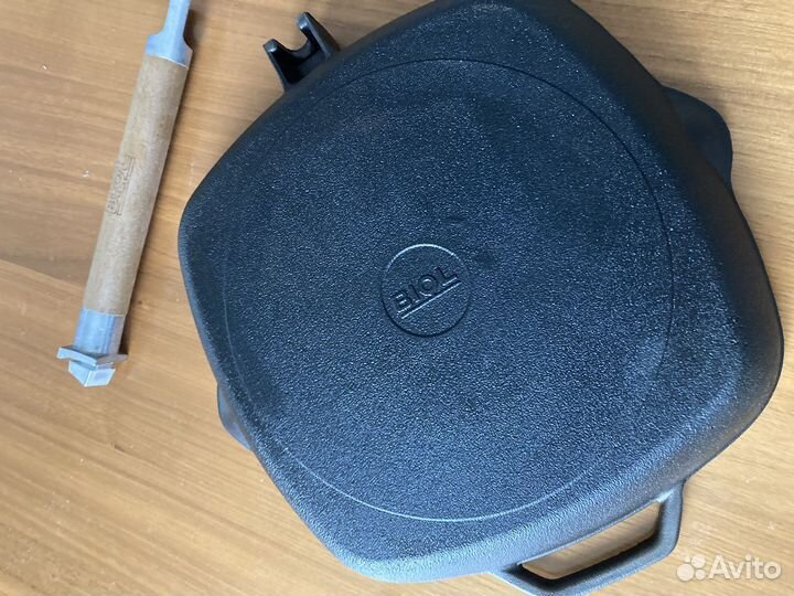 Чугунная сковорода гриль d 27 см