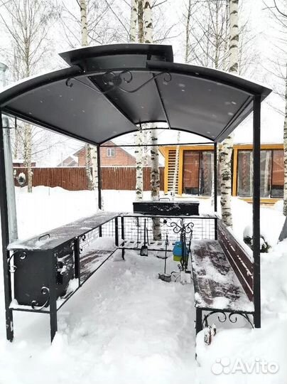 Мангал С крышей