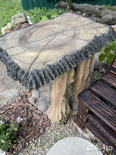 Стол из бетона в стиле 