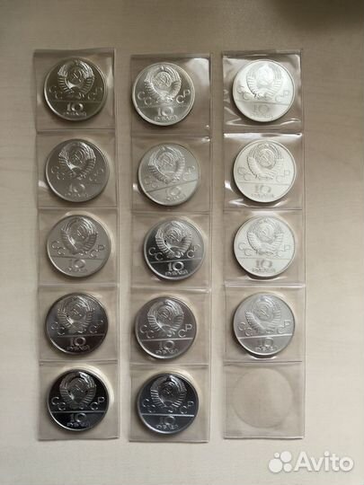 Олимпиада 80 серебро полный набор