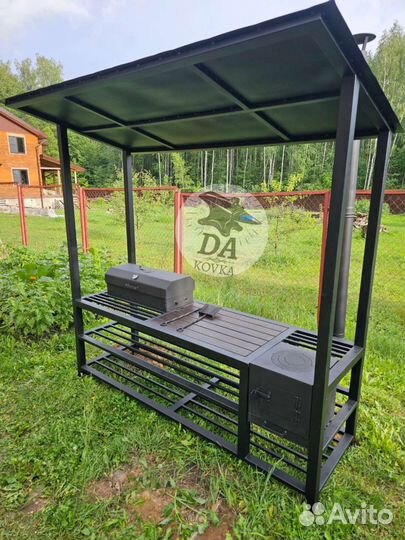 Мангал с крышей