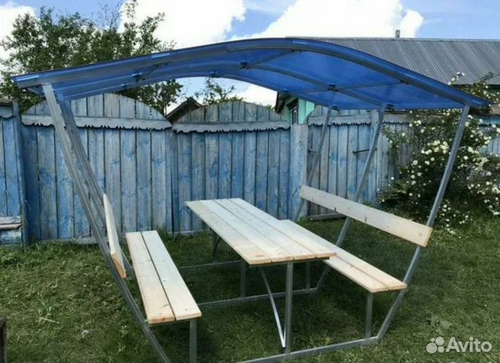 Беседка садовая с поликорбанатом привезем