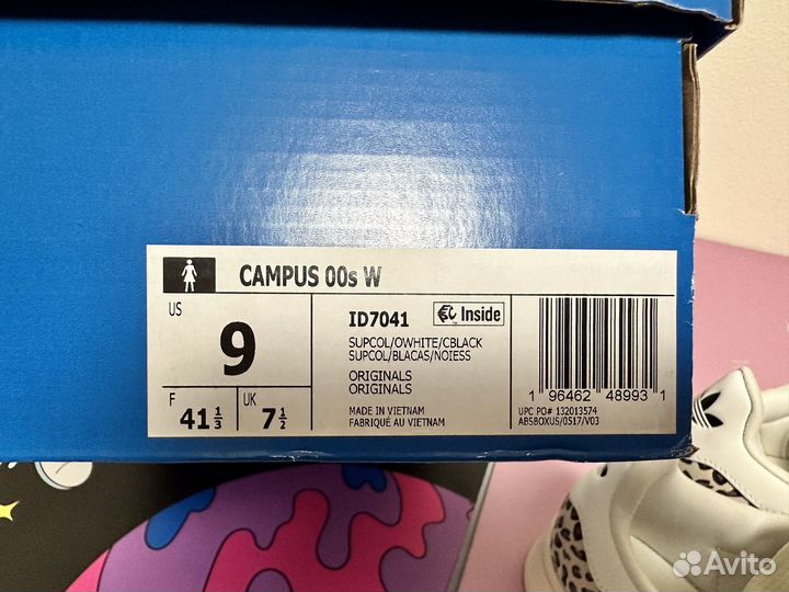 Кроссовки женские, 41,5 Adidas Campus оригинал