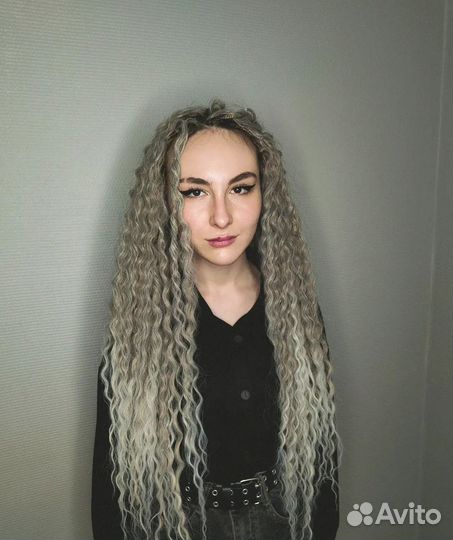 Афропричёски, Д. Е косы, косы со свободным концом