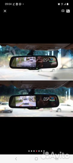 Зеркало заднего вида с видео регистратором