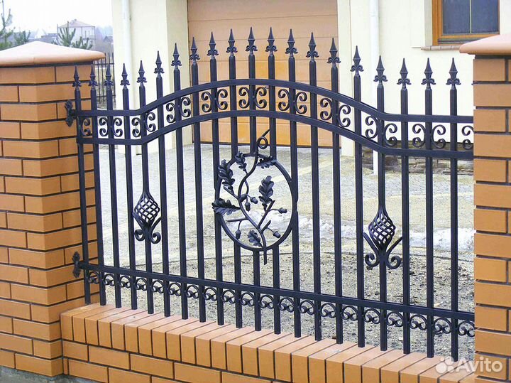 H2Кованные заборы \ Калитки 3Д с установкой 2 метр