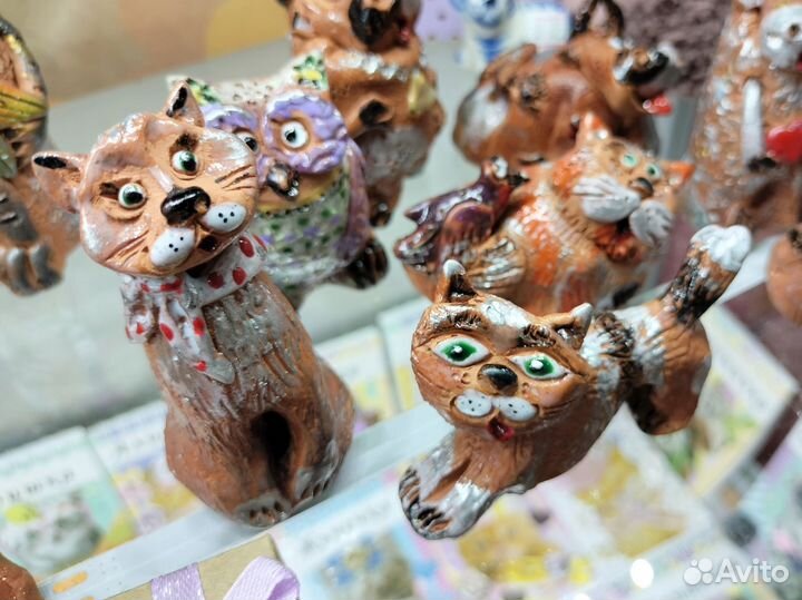 Небольшие сувенирные фигурки на подарок, керамика