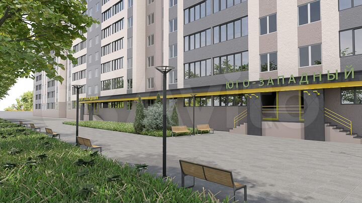 1-к. квартира, 40 м², 2/9 эт.