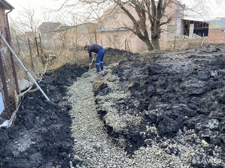 Монтаж дренажа грунтовых вод