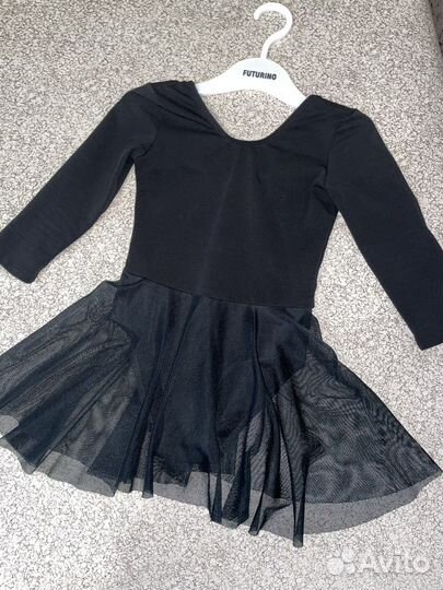 Гимнастический купальник с юбкой