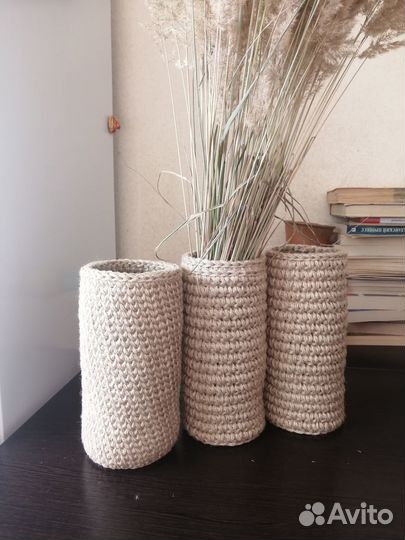 Коврик из джута, корзина, салфетка