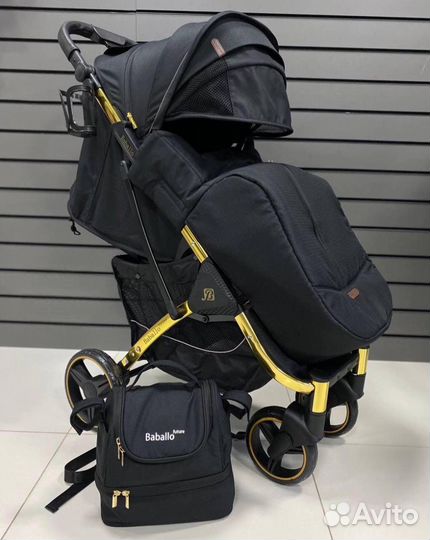 Коляска Babalo future 2023 золотая рама