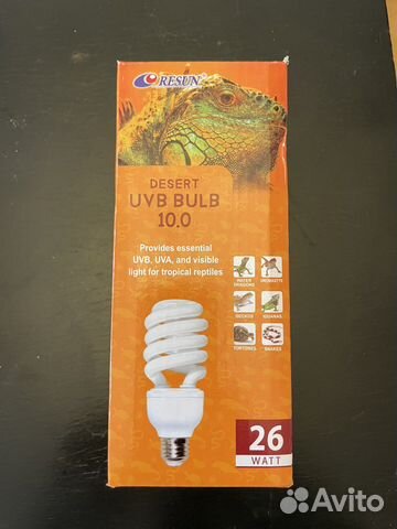 Лампа ультрафиолетовая для террариума 26Вт