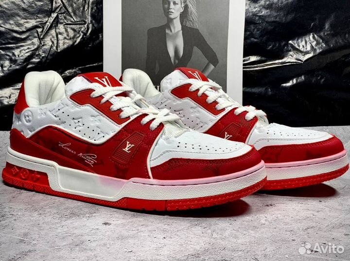 Кроссовки Louis Vuitton красные