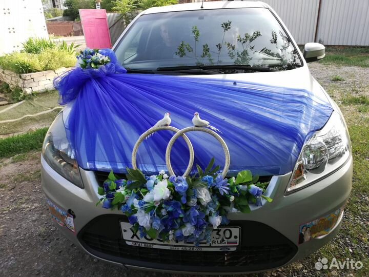 Свадебные кольца на машину