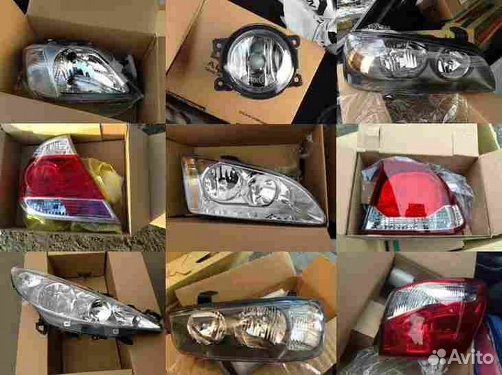 Фара правая электрика С мотором для hyundai solari