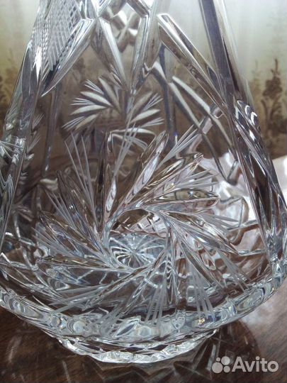Ваза графин бокалы хрусталь