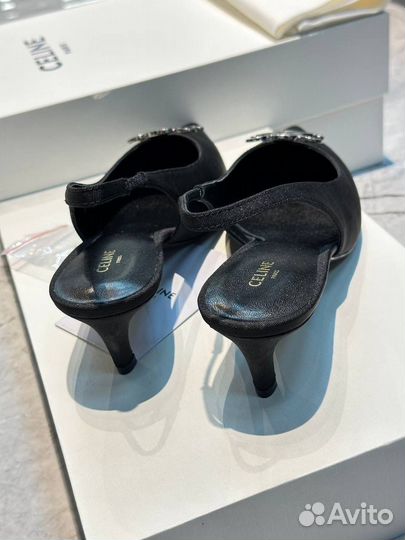 Celine туфли - лодочки текстильные