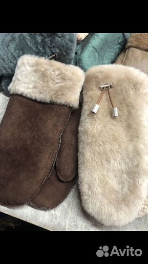 Варежки меховые