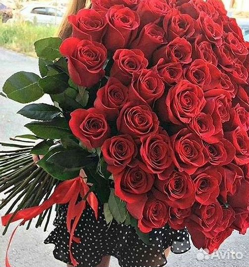 Высокие розы Доставка цветов