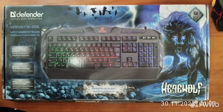 Клавиатура Defender werewolf GK-120DL