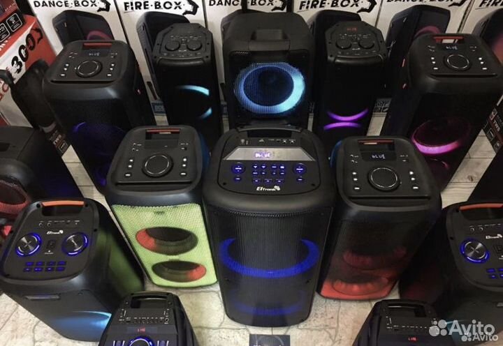 Блютуз колонки с подсветкой