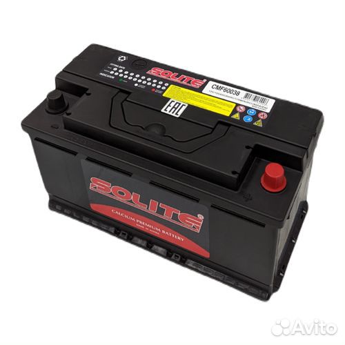 Аккумулятор Solite CMF 60038 (100Ач, 800А)
