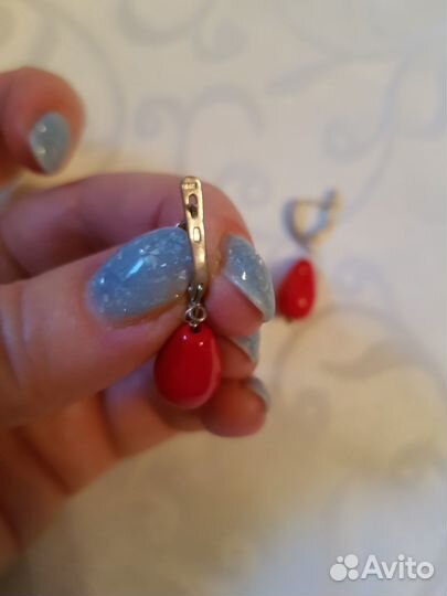Серьги серебро 925