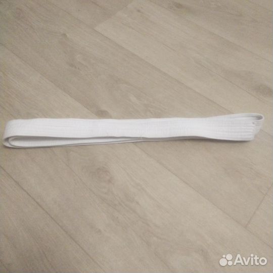 Белый пояс для кимоно