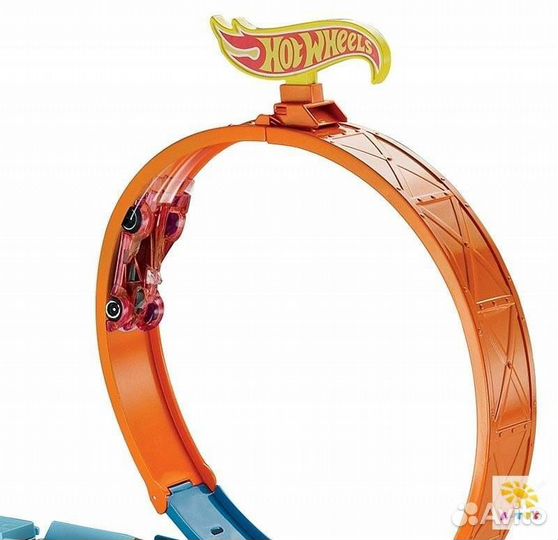 Автовоз трансформер Hot Wheels + 5 машинок, б/у