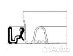 Сальник коленвала задн 85x131/152x15.7 Audi A6. VW