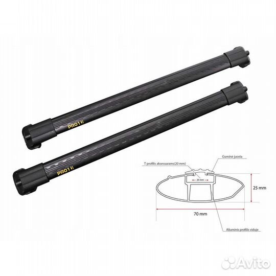 Багажник на рейлинги в распор Turtle Air 1