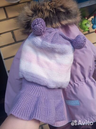 Шапка шлем для девочки
