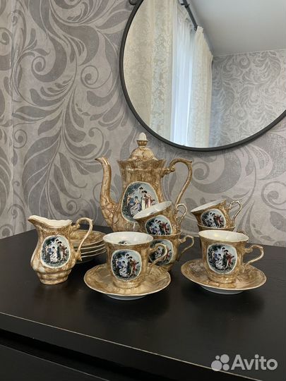 Польский кофейный сервиз porcelana walbrzych