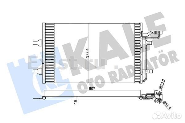 Радиатор кондиционера volvo 345590