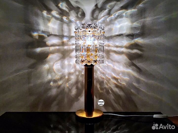 Светильник настольный ночник хрустальный СССР