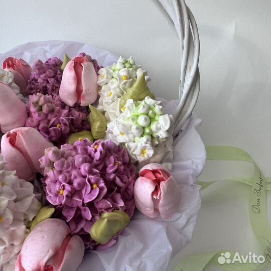 Сладкий букет из зефира 