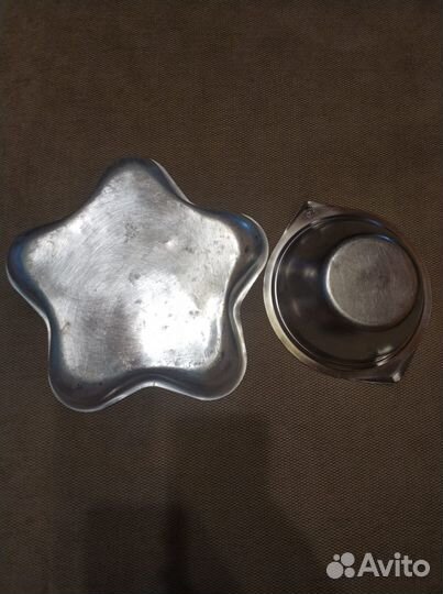 Форма для выпечки СССР Звезда, тарелка металл
