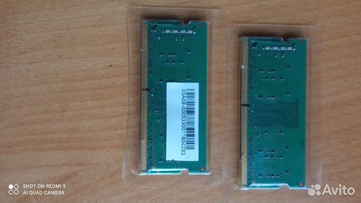 Озу ноутбука Micron 2по 8GB sodimm DDR4 3200MHz