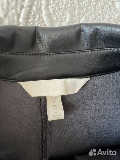 Кожаная рубашка H&M