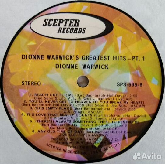 LP Dionne Warwick's Golden Hits - Part One