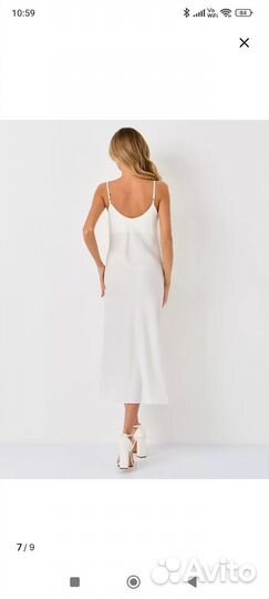 Белое бельевое платье 48 размер