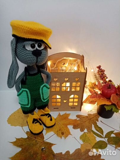 Заяц амигуруми связаный крючком