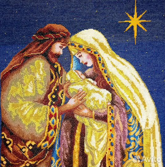 Вышитая картина Рождество