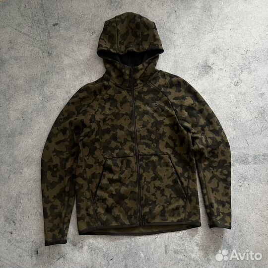 Толстовка зип худи Nike Tech Flecce